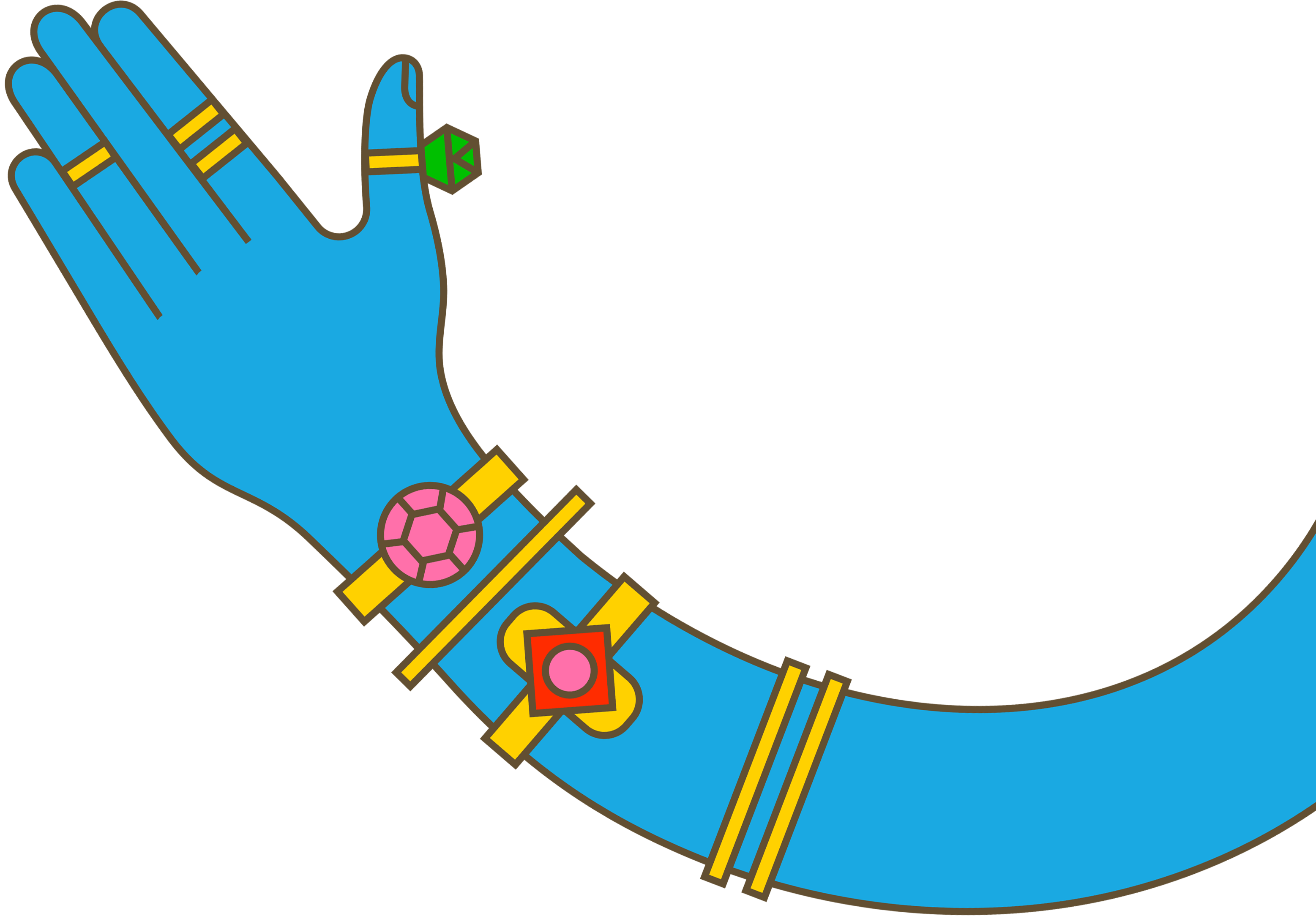 hand with cocktail